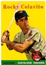 1956 at New York's Yankee Stadium: Cleveland Indian outfielder, Rocky  Colavito.