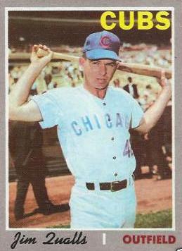 Jimmy Qualls 1969 Chicago Cubs Expos White Sox TOPPS Color 8x10 A