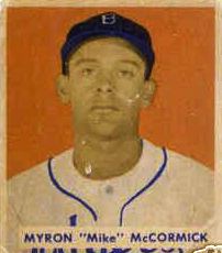 As a 33-year-old veteran outfielder, “call me Mike” McCormick was a major contributor to the Boston Braves&#39; run to the 1948 pennant. - McMormickMike