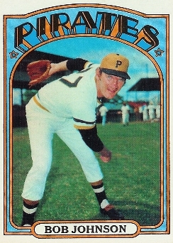 Pitcher Bob Johnson, a member of the 1971 World Champion Pittsburgh Pirates,  takes part in a celebration of the 50th anniversary of the championship  season before of a baseball game between the