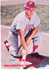 October 4, 1928 – February 10, 1993: Rip Repulski: St. Louis Cardinals  (1953–1956) Philadelphia P…