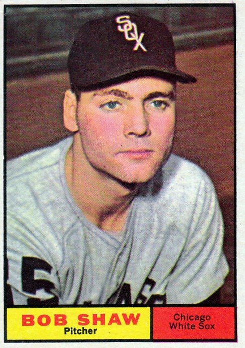 White Sox pitcher Bob Shaw. Great view of 1959-60 home uniform